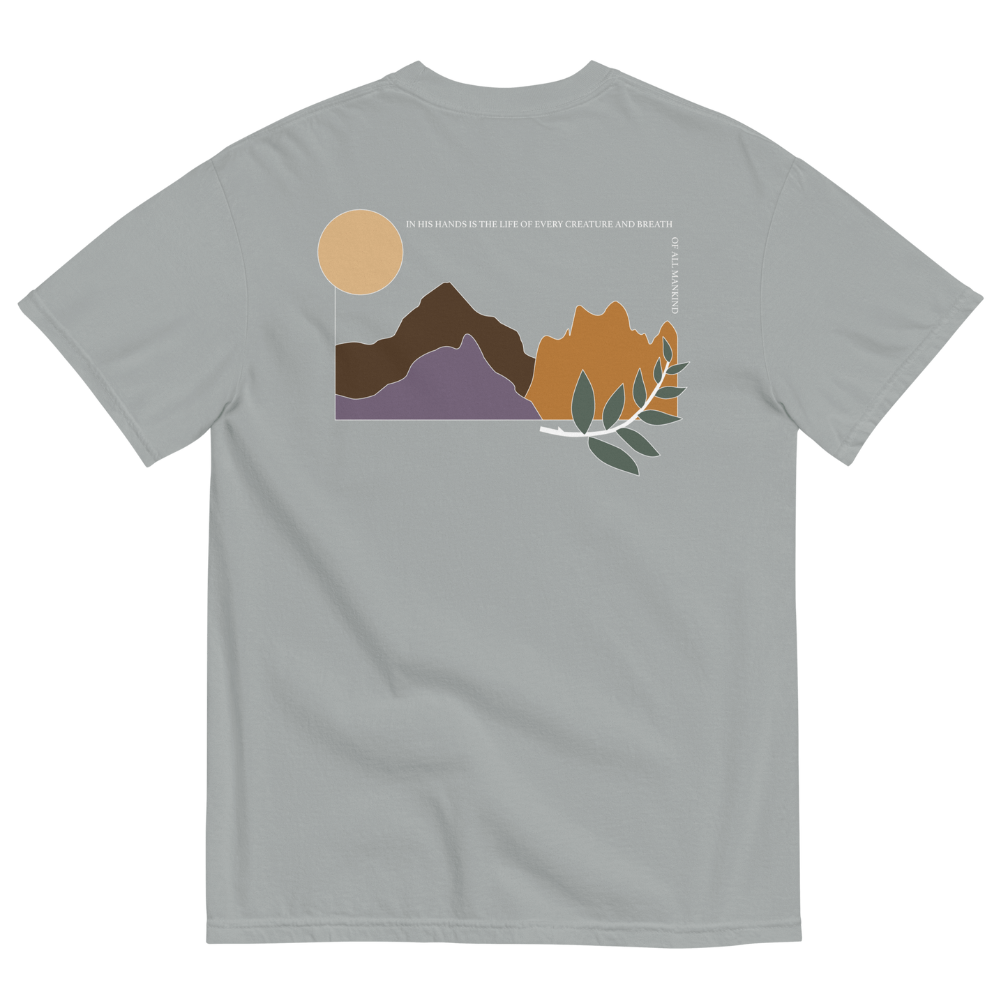 Breath of All Mankind, Christian T-Shirts, Granite, Back